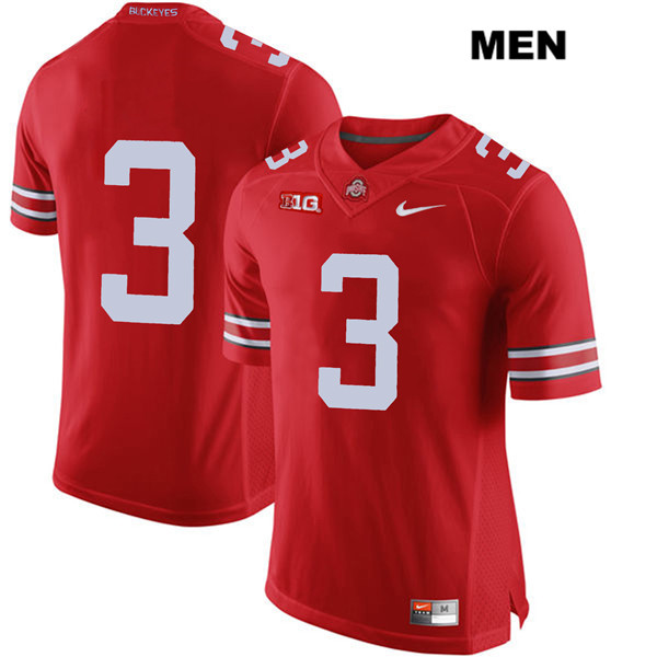 Men's Nike Ohio State Buckeyes Quinn Ewers #3 Red NCAA No Name Authentic Stitched College Football Jersey ESX44M2A